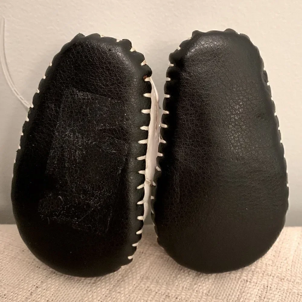 Children’s Place, White leather baby shoes